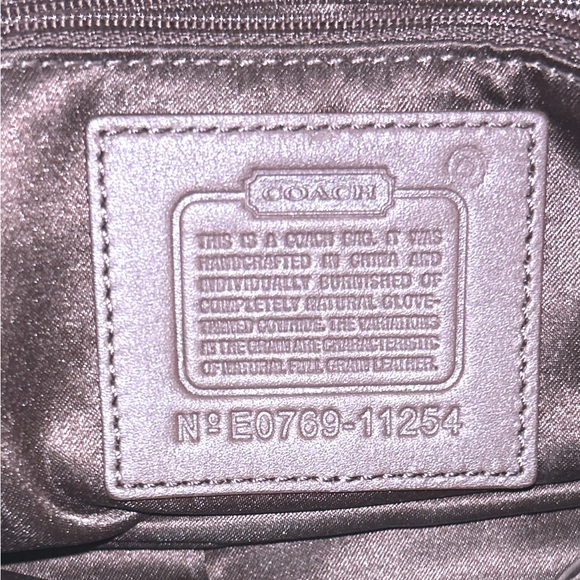 Vintage Coach Ergo Brown Smooth Leather Shoulder Bag #N° E0769-11254 “1997” - Picture 6 of 7